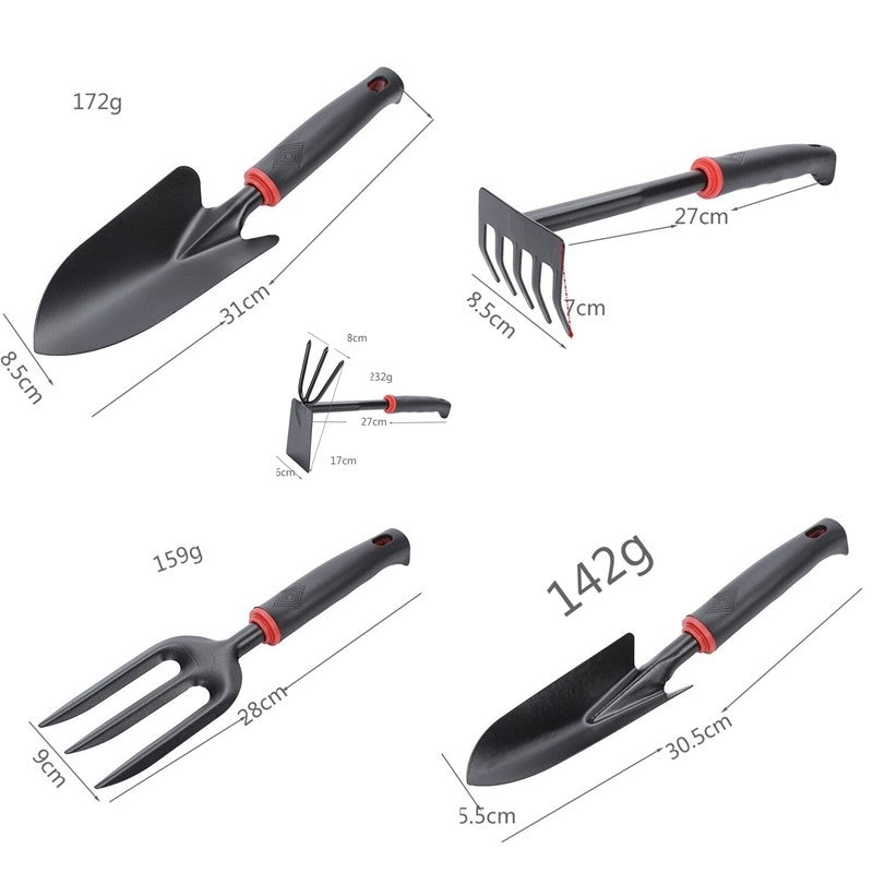 Set 7 Unelte de Gradina Flippy, pentru Plantare Prelucrare Sol si Ingrijire Plante, Material PVC si cardboard, 31.5 x 8