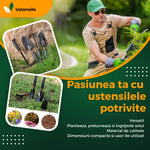 Set 7 Unelte de Gradina Flippy, pentru Plantare Prelucrare Sol si Ingrijire Plante, Material PVC si cardboard, 31.5 x 8