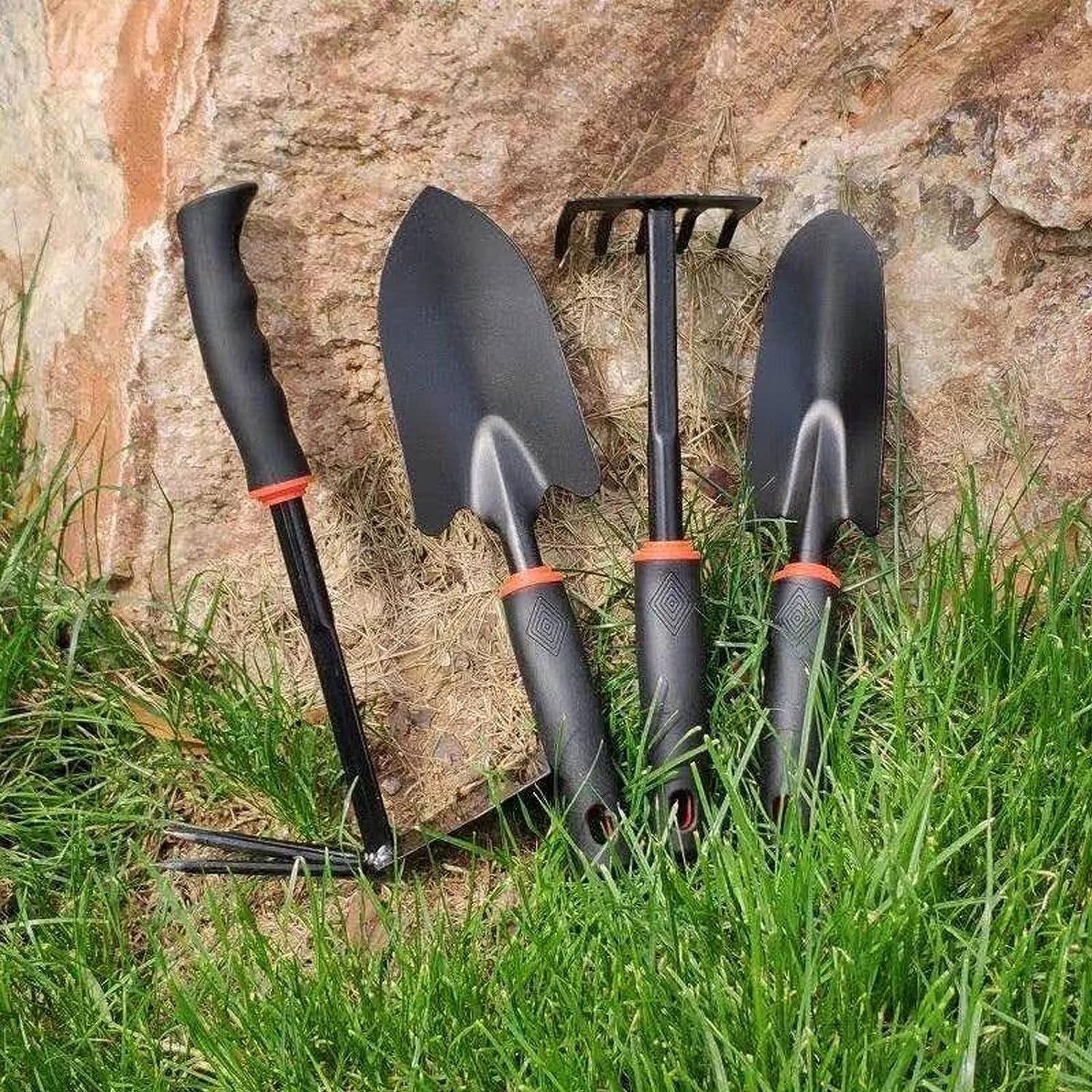 Set 7 Unelte de Gradina Flippy, pentru Plantare Prelucrare Sol si Ingrijire Plante, Material PVC si cardboard, 31.5 x 8