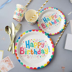 Set 9 Accesorii pentru Masa, Petrecere, Flippy, Model Happy Everyday, 78 buc, Multicolor