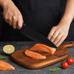 Cutite Bucatarie, Set 9 Piese, Flippy, Otel Inoxidabil cu Acoperire Antiaderenta, Suport Depozitare Inclus, 6 Cutite,