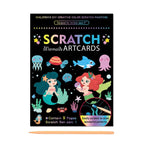 Set 9 Planse Razuibile, Flippy, Scratch ArtCards, +3 Ani, de Razuit si de Colorat, 19 x 14 cm, Model Sirene, Multicolor