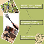 Set 9 Unelte de Gradina Flippy, pentru Plantare Prelucrare Sol si Ingrijire Plante, Material PVC si cardboard, 25 x