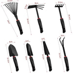 Set 9 Unelte de Gradina Flippy, pentru Plantare Prelucrare Sol si Ingrijire Plante, Material PVC si cardboard, 25 x