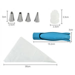 Set Accesorii Decorare Prajituri si Torturi, Flippy, 5 Capete pentru Modele, 21.7x18.8 cm, Ustensila Manuala pentru