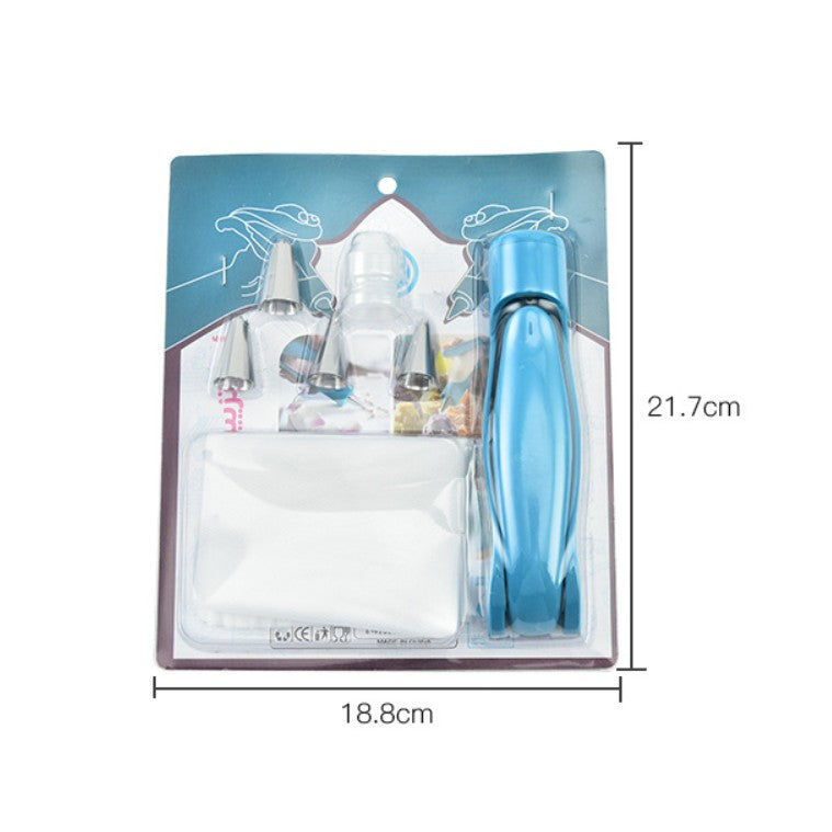 Set Accesorii Decorare Prajituri si Torturi, Flippy, 5 Capete pentru Modele, 21.7x18.8 cm, Ustensila Manuala pentru