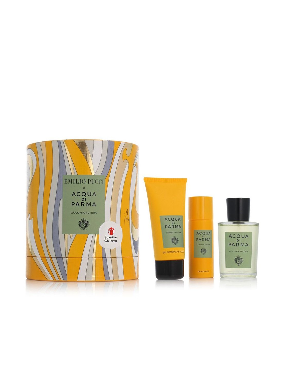 Set Acqua di Parma: Colonia Futura, Eau De Cologne, For Men, 100 ml + Colonia Futura, Shower Gel & Shampoo 2-In-1, 75 ml + Colonia Futura, Anti-Sweat, Deodorant Spray, For Men, 50 ml - Olmarkt