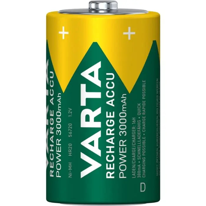 Set acumulatori Varta Ni-Mh D R20 1.2V 3000mAh Ready to use 2buc