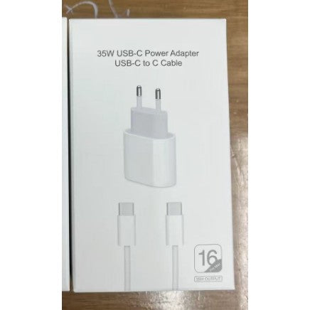Incarcator Super Fast Charge, Flippy, Incarcator Fast Charge Compatibil Apple, 35 W, USB-C Adaptor, Cablu inclus USB-C,