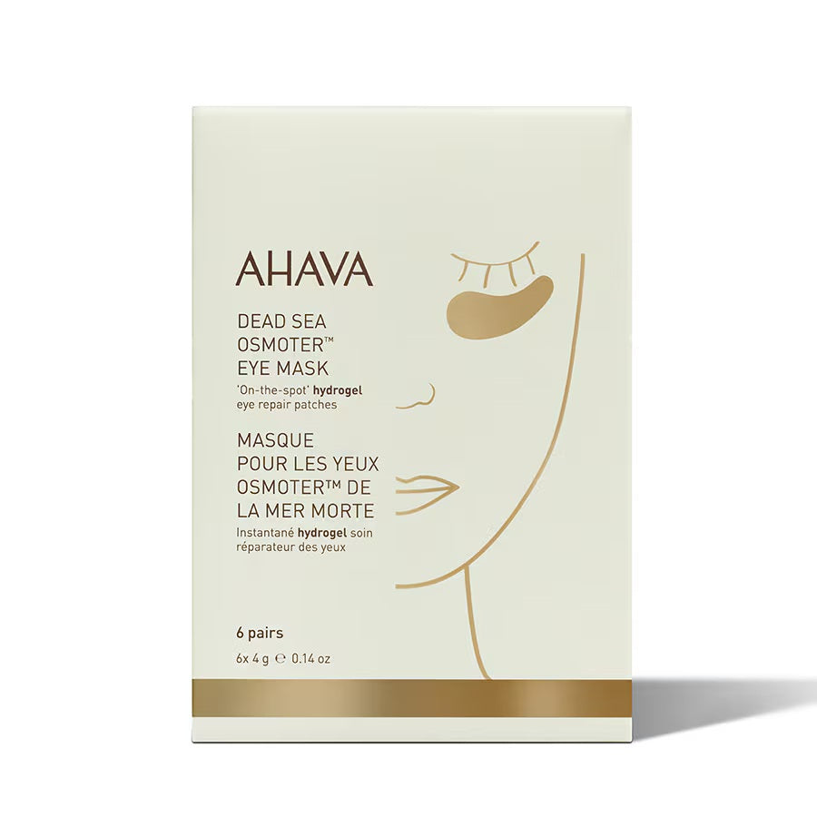 Set, Ahava, Dead Sea Osmoter, Reparator, Bandaj pentru ochi, 6 buc, 4 g