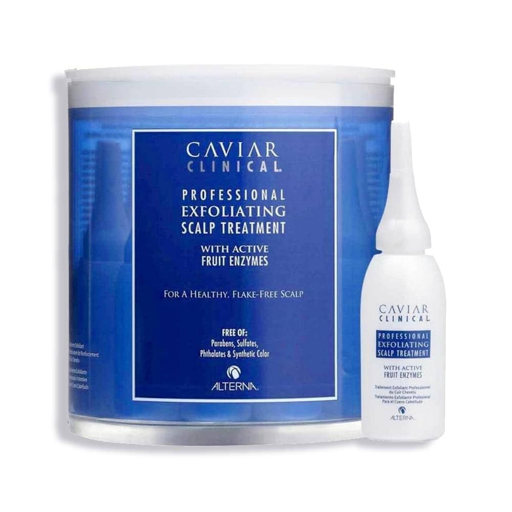 Set, Alterna, Caviar Clinical, Tratament cu loțiune pentru scalp, Pentru exfoliere, 12 buc, 15 ml
