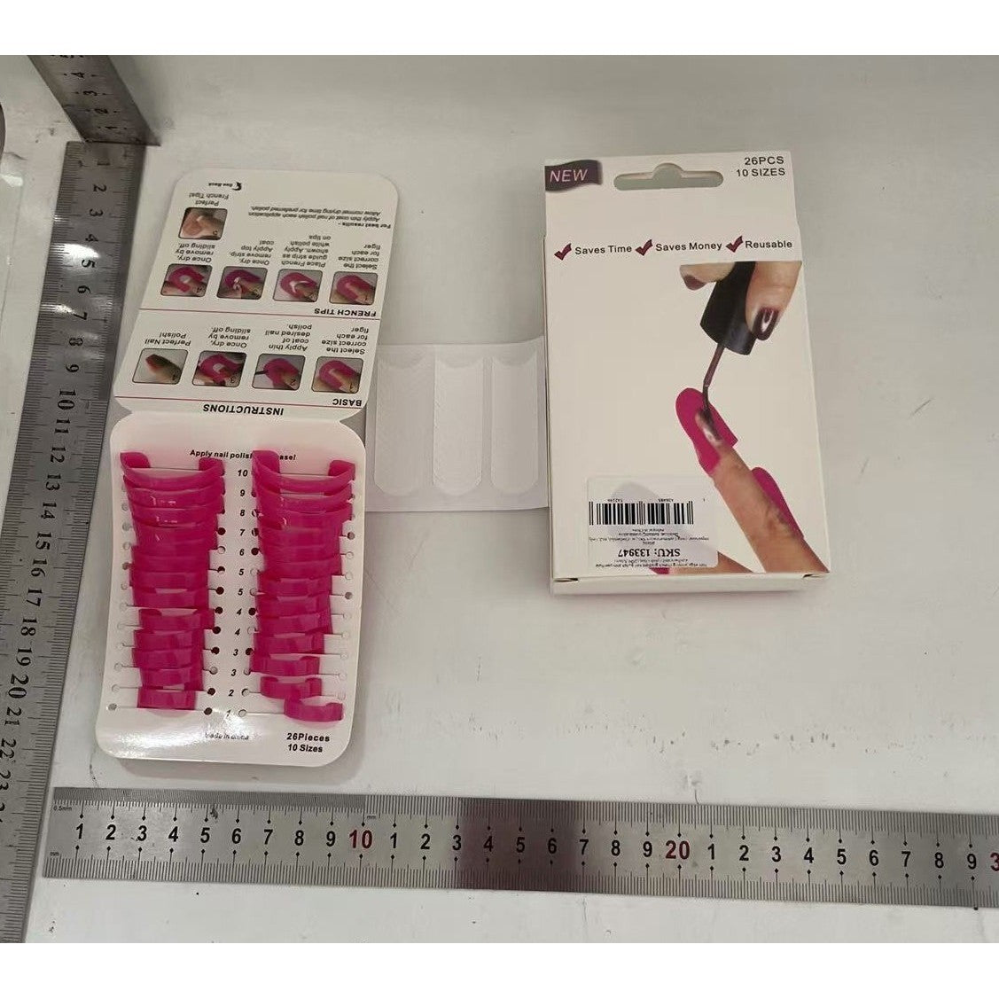 Set 26 buc Sabloane Reutilizabile pentru Oja, Flippy, pentru Manichiura Ingrijita, fara Depasire Margini, Protectie
