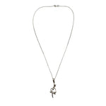 Set Lantisor cu Pandantiv din Argint 925, Jolie Silver, pentru Dama, Model Libelula Dubla, 2.8 x 1 cm, Argintiu