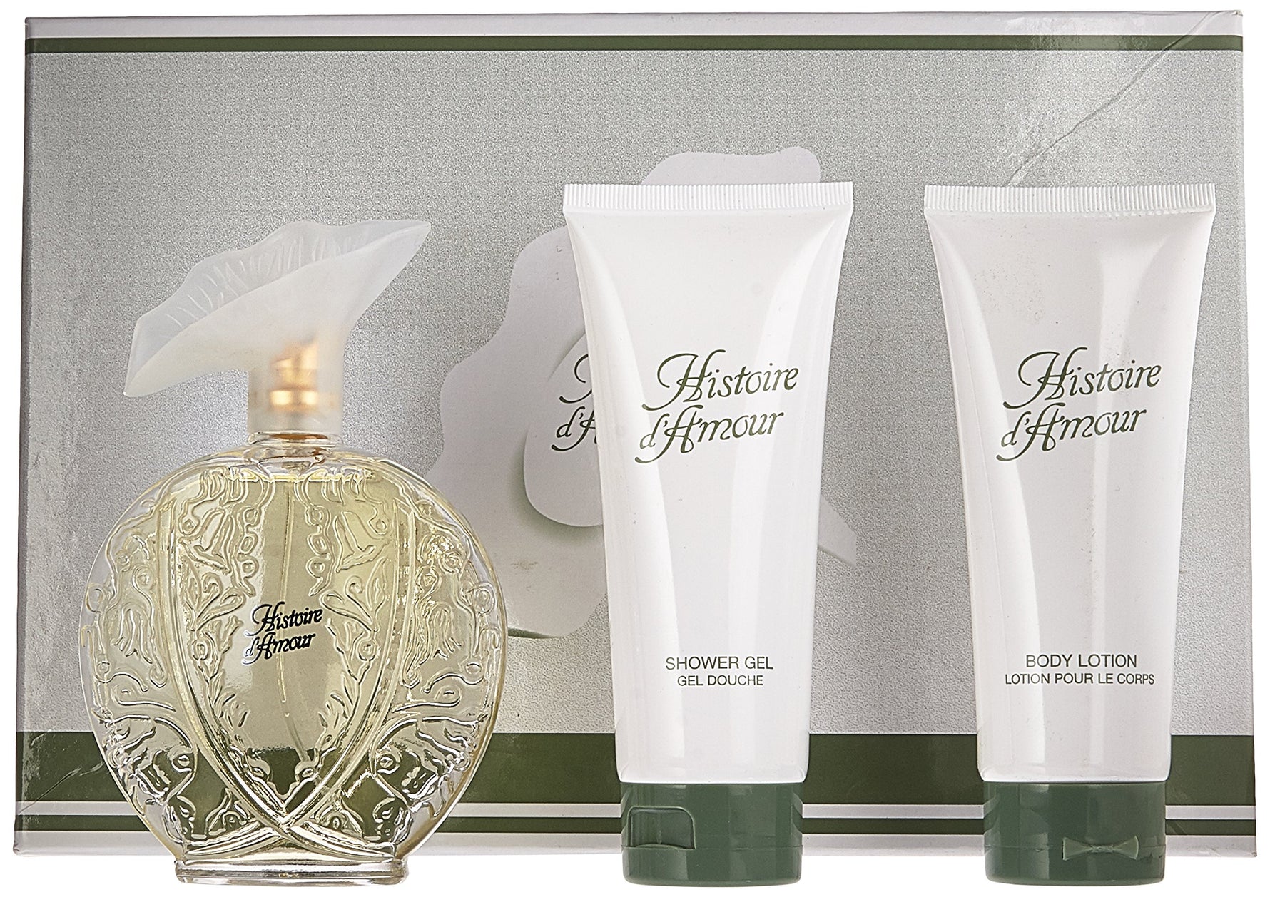 Set Aubusson: Histoire D'amour, Eau De Toilette, For Women, 100 ml + Histoire D'amour, Shower Gel, For All Skin Types, 100 ml + Histoire D'amour, Moisturising, Body Lotion, 100 ml