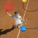 Set Badminton pentru Copii, Flippy, Doua Palete, Fluturas, 2 Mingi, Minge cu Elastic pentru Antrenament, Suport de