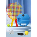 Set Badminton pentru Copii, Flippy, Doua Palete, Fluturas, 2 Mingi, Minge cu Elastic pentru Antrenament, Suport de