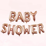 Set Baloane din Folie Metalizata, Flippy, Model Baby Shower, Litere de 40 cm, Baloane Party, Ambalaj Individual, Pai,