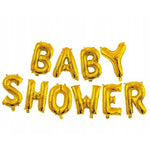 Set Baloane din Folie Metalizata, Flippy, Model Baby Shower, Litere de 40 cm, Baloane Party, Ambalaj Individual, Pai,