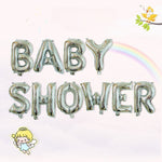 Set Baloane din Folie Metalizata, Flippy, Model Baby Shower, Litere de 40 cm, Baloane Party, Ambalaj Individual, Pai,