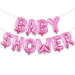 Set Baloane din Folie Metalizata, Flippy, Model Baby Shower, Litere de 40 cm, Baloane Party, Ambalaj Individual, Pai,