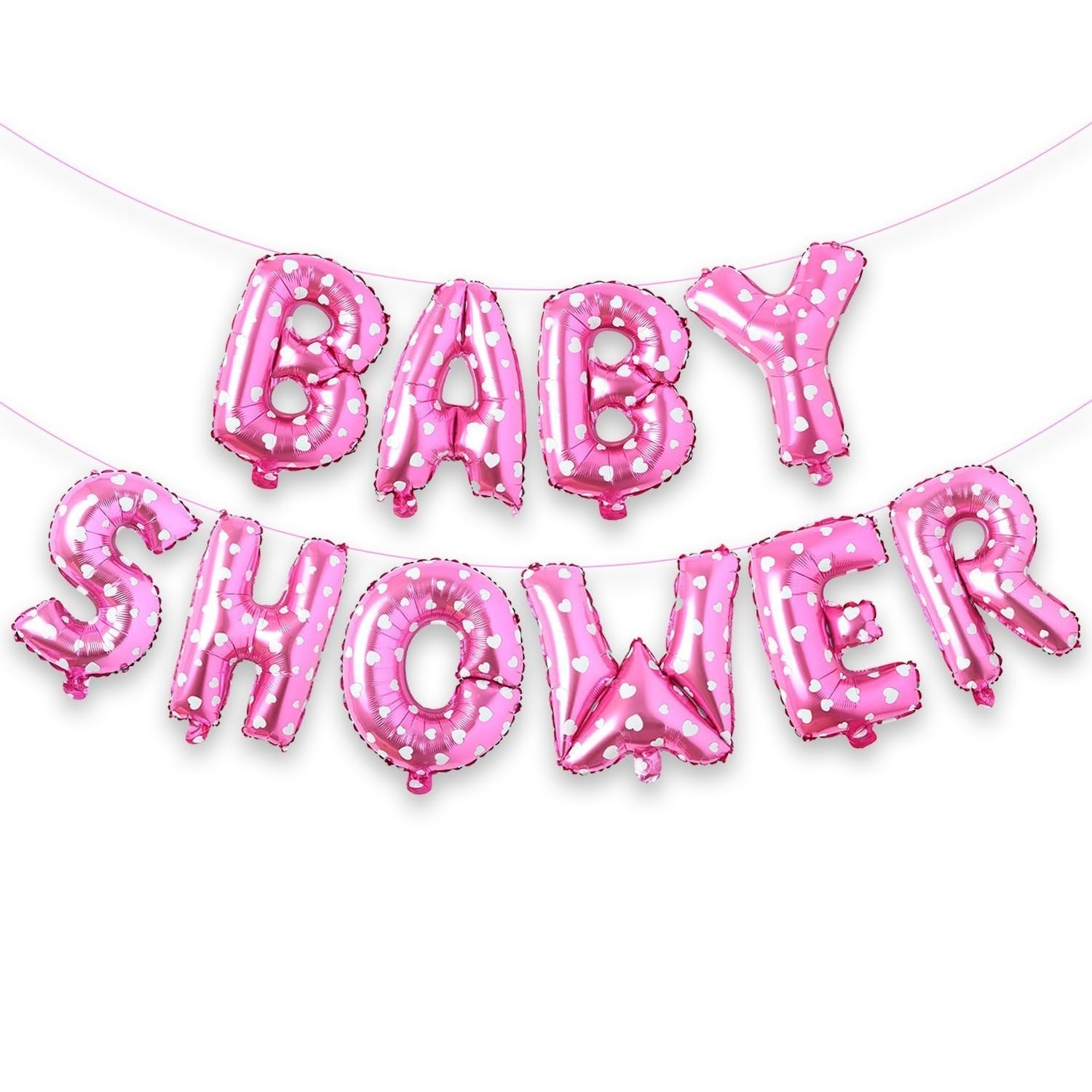 Set Baloane din Folie Metalizata, Flippy, Model Baby Shower, Litere de 40 cm, Baloane Party, Ambalaj Individual, Pai,