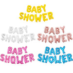 Set Baloane din Folie Metalizata, Flippy, Model Baby Shower, Litere de 40 cm, Baloane Party, Ambalaj Individual, Pai,