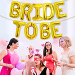 Set Baloane din Folie Metalizata, Flippy, Model Bride to Be, Litere de 40 cm, Baloane Party, Ambalaj Individual, Pai
