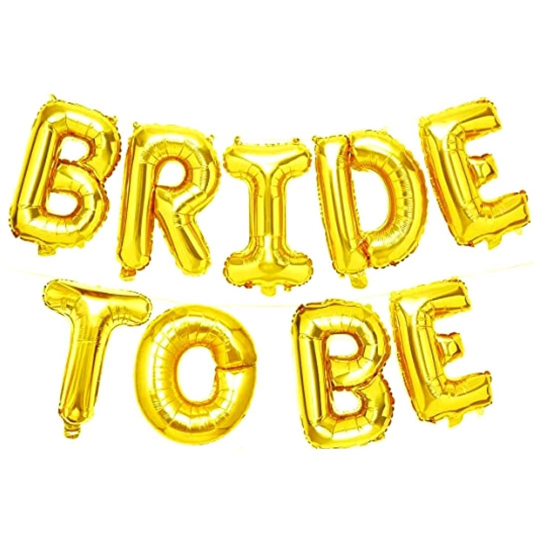 Set Baloane din Folie Metalizata, Flippy, Model Bride to Be, Litere de 40 cm, Baloane Party, Ambalaj Individual, Pai