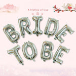 Set Baloane din Folie Metalizata, Flippy, Model Bride to Be, Litere de 40 cm, Baloane Party, Ambalaj Individual, Pai