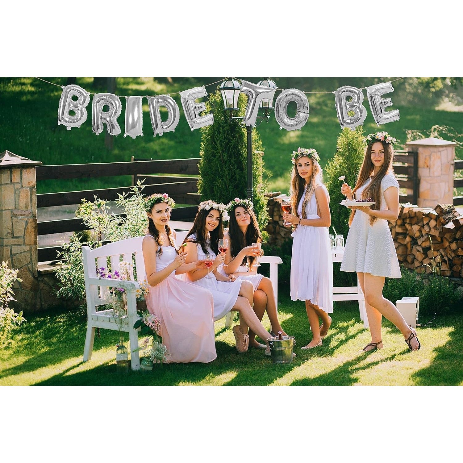 Set Baloane din Folie Metalizata, Flippy, Model Bride to Be, Litere de 40 cm, Baloane Party, Ambalaj Individual, Pai