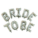 Set Baloane din Folie Metalizata, Flippy, Model Bride to Be, Litere de 40 cm, Baloane Party, Ambalaj Individual, Pai