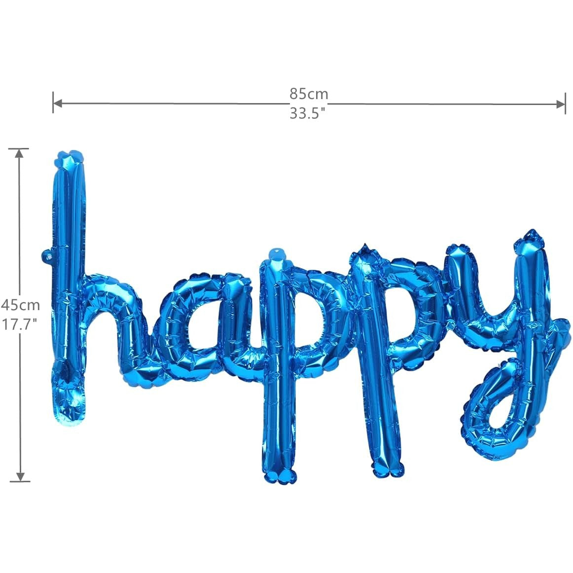 Set Baloane din Folie Metalizata, Flippy, Model Happy Birthday, 45x85 cm, 45x124cm, Baloane Party, Ambalaj Individual,