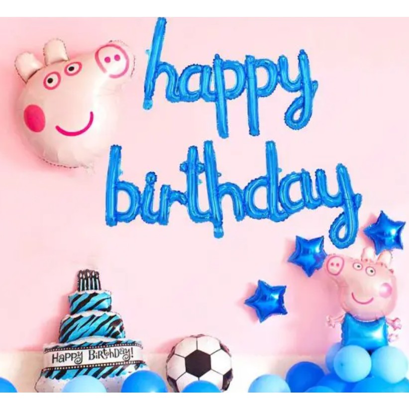 Set Baloane din Folie Metalizata, Flippy, Model Happy Birthday, 45x85 cm, 45x124cm, Baloane Party, Ambalaj Individual,