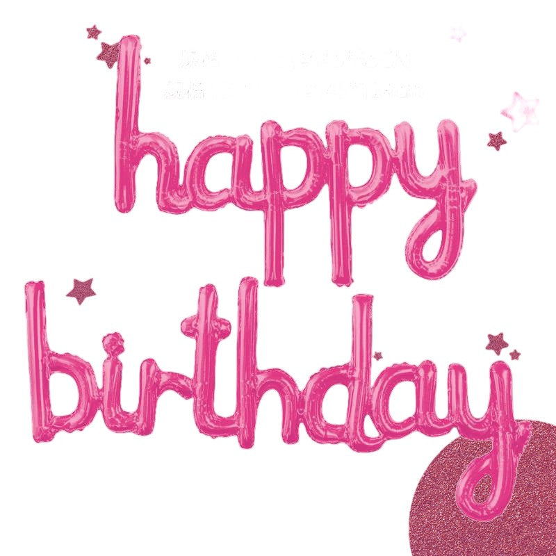 Set Baloane din Folie Metalizata, Flippy, Model Happy Birthday, 45x85 cm, 45x124cm, Baloane Party, Ambalaj Individual,