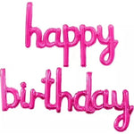 Set Baloane din Folie Metalizata, Flippy, Model Happy Birthday, 45x85 cm, 45x124cm, Baloane Party, Ambalaj Individual,