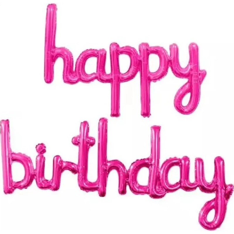 Set Baloane din Folie Metalizata, Flippy, Model Happy Birthday, 45x85 cm, 45x124cm, Baloane Party, Ambalaj Individual,