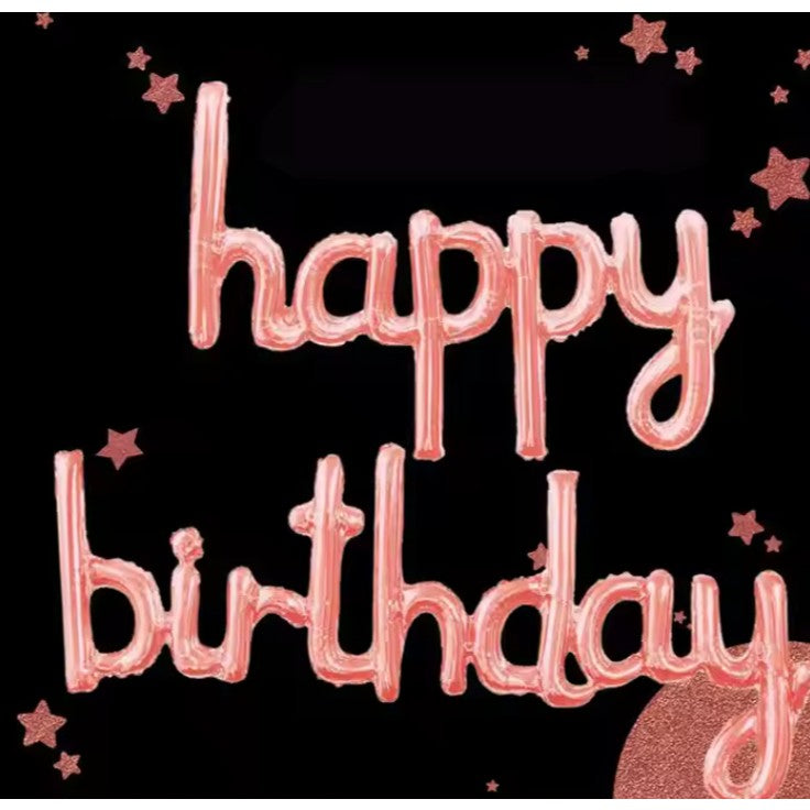 Set Baloane din Folie Metalizata, Flippy, Model Happy Birthday, 45x85 cm, 45x124cm, Baloane Party, Ambalaj Individual,