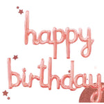 Set Baloane din Folie Metalizata, Flippy, Model Happy Birthday, 45x85 cm, 45x124cm, Baloane Party, Ambalaj Individual,