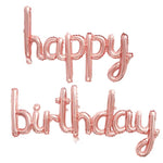 Set Baloane din Folie Metalizata, Flippy, Model Happy Birthday, 45x85 cm, 45x124cm, Baloane Party, Ambalaj Individual,