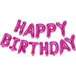 Set Baloane din Folie Metalizata, Flippy, Model Happy Birthday, Litere de 40 cm, Baloane Party, Ambalaj Individual,
