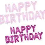 Set Baloane din Folie Metalizata, Flippy, Model Happy Birthday, Litere de 40 cm, Baloane Party, Ambalaj Individual,