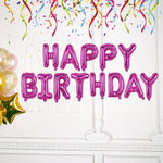 Set Baloane din Folie Metalizata, Flippy, Model Happy Birthday, Litere de 40 cm, Baloane Party, Ambalaj Individual,