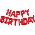 Set Baloane din Folie Metalizata, Flippy, Model Happy Birthday, Litere de 40 cm, Baloane Party, Ambalaj Individual,