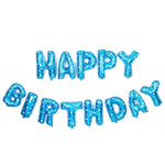 Set Baloane din Folie Metalizata, Flippy, Model Happy Birthday, Litere de 40 cm, Baloane Party, Ambalaj Individual,