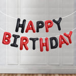 Set Baloane din Folie Metalizata, Flippy, Model Happy Birthday, Litere de 40 cm, Baloane Party, Ambalaj Individual,