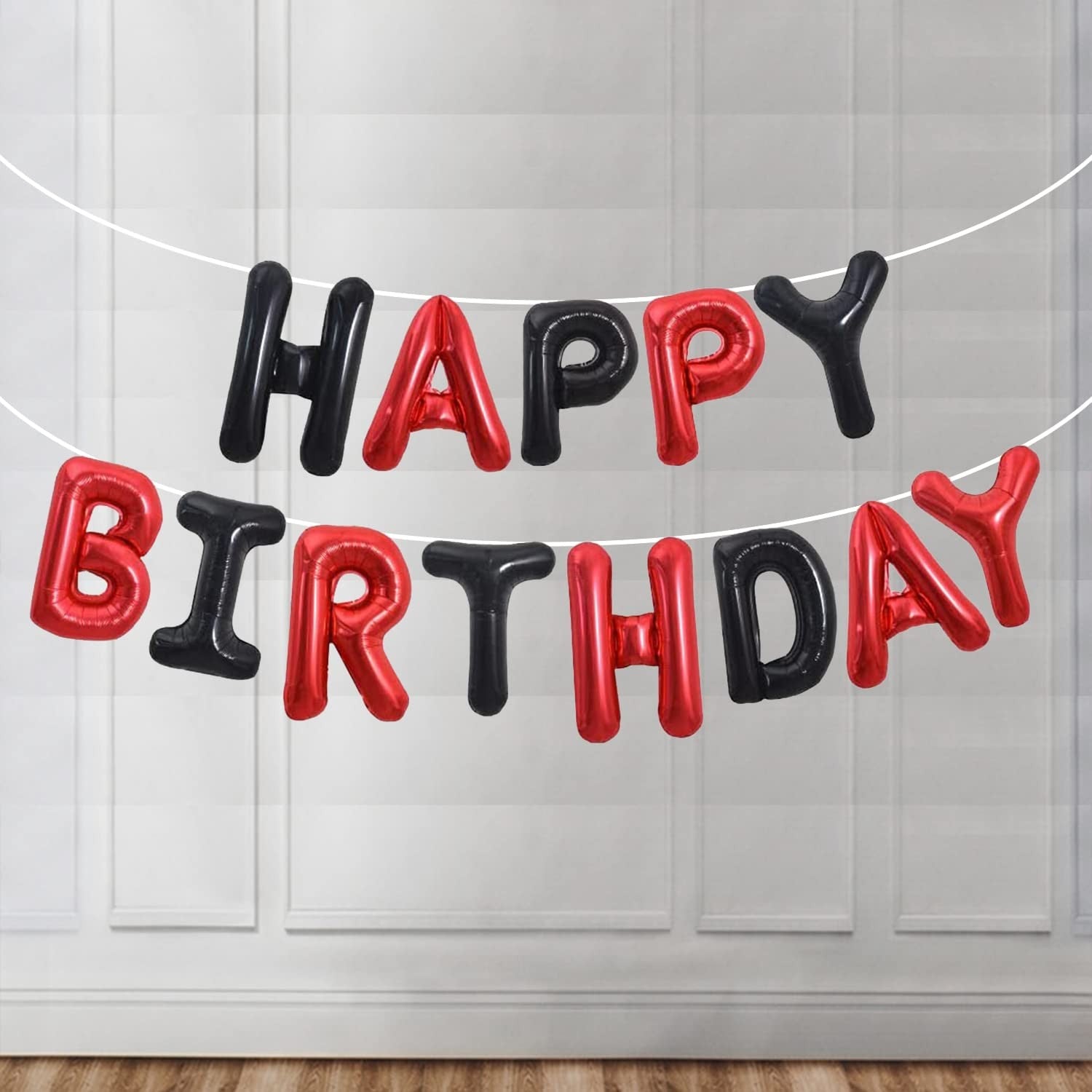 Set Baloane din Folie Metalizata, Flippy, Model Happy Birthday, Litere de 40 cm, Baloane Party, Ambalaj Individual,