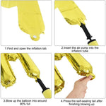 Set Baloane din Folie Metalizata, Flippy, Model Just Married, Litere de 40 cm, Baloane Party, Ambalaj Individual, Pai,