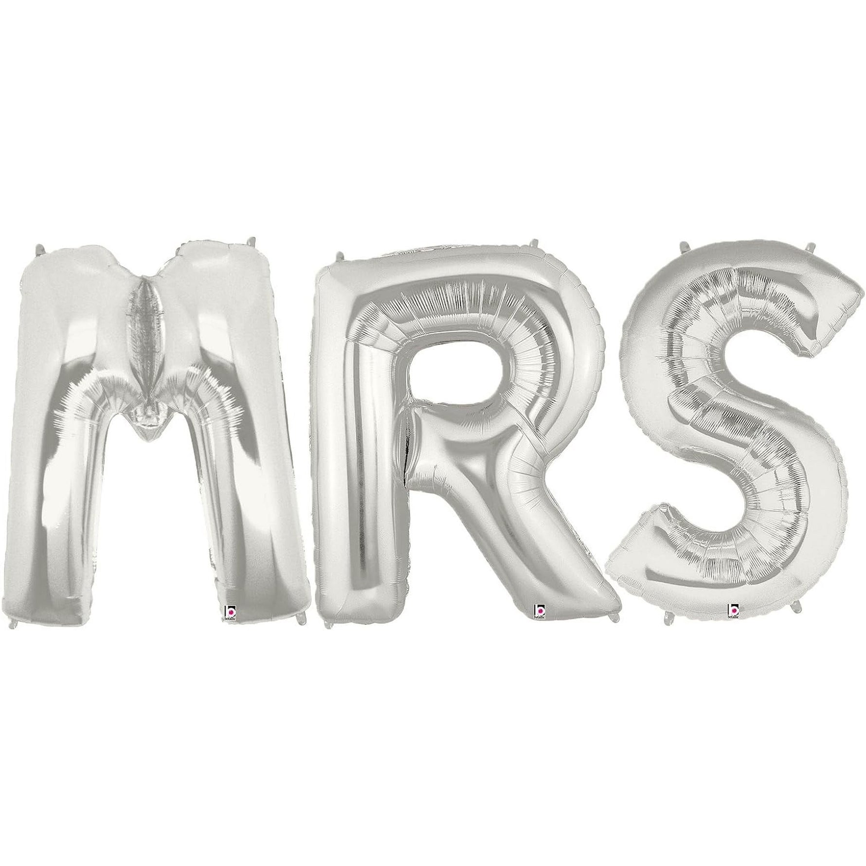 Set Baloane din Folie Metalizata, Flippy, Figurine Litere, Model MR&MRS, Tema Nunta, 40 cm, Baloane Party, Ambalaj