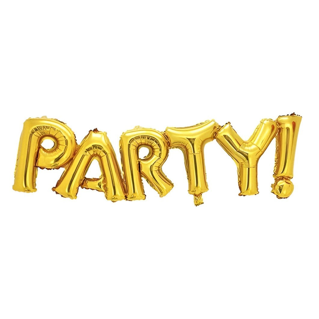 Set Baloane din Folie Metalizată, Flippy, Model Party, 60x125 cm, Baloane Party, Ambalaj Individual, Pai Inclus,