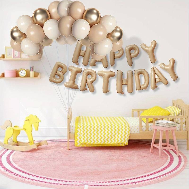 Set 25 de Baloane din Folie Metalizata si Latex, Flippy, Figurine 2 Stele, 4 Baloane Confetti, 13 Litere, 6 Latex,
